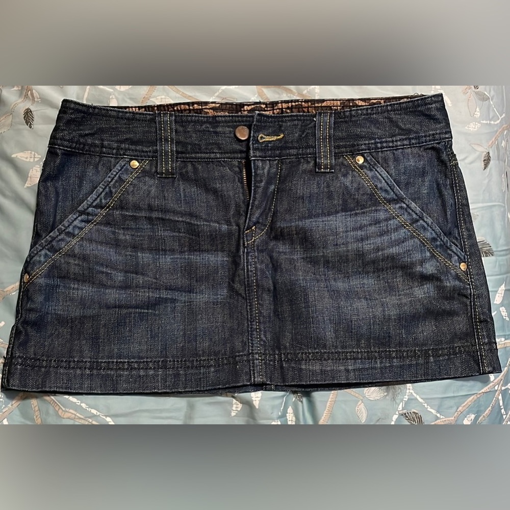 🔥Dark denim mini skirt 🔥